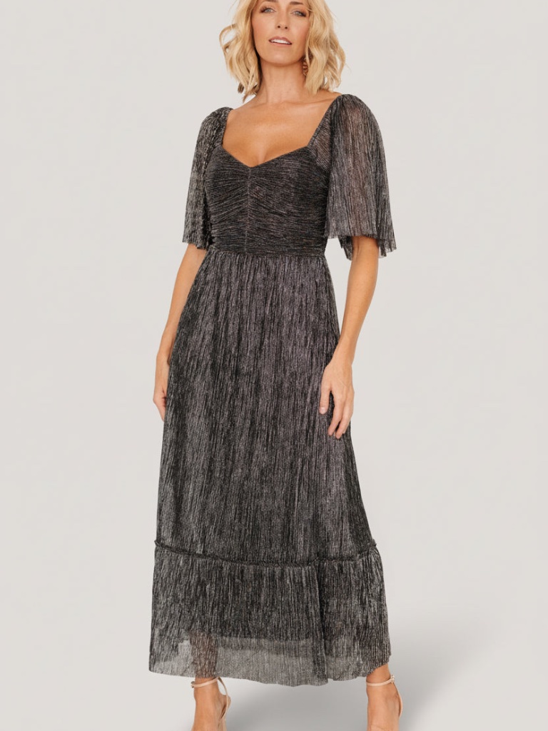 Baltic Born Elea Shimmer Dress | Black Size Xlxl